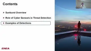 Using Cyber Sensors to Detect Advanced Threats - Case Study: Sunburst Attack via Solarwinds