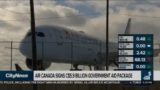 Business report: Air Canada to receive government aid package