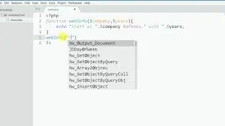 php functions with arguments