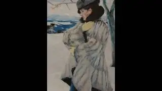 Эдвард Кукуэль. Девушка в меховой шубке, Бад-Тёльц. 1920-е гг.