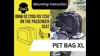 Take Your Dog on Every Motorcycle Adventure! DEEMEED Pet Bag XL on BMW 1200 GS & 1300 GS | Mounting