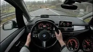 2015 BMW 220i Active Tourer (192 PS) - TOP SPEED POV TEST DRIVE #catchingcars #topspeed #bmw