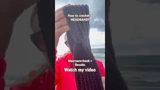 #crochet #howto #ideas #hook #yarn #headband #easy #easycrochet #single #singlecrochet #video #super
