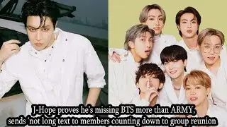J-Hope Misses BTS More Than Ever! 💜 His &lsquo;Not Long&rsquo; Text Sparks Reunion Excitement!