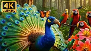 Rare Jungle Birds in One Video | Peacock, Owl, Koj & More (4K)