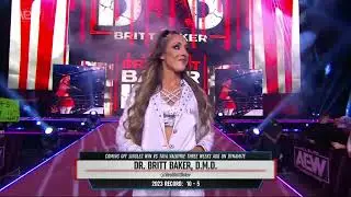 Britt Baker Entrance - AEW: Aug 16, 2023 4K