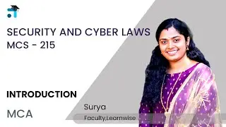 Introduction | Security and Cyber Laws | MCS 215 | MCA | #1 IGNOU Coaching App #ignou #learnwise