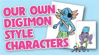 Мы рисуем собственных персонажей в стиле Digimon!