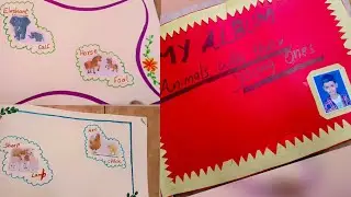 Animals with their Young ones #album #albummaking #schoolactivity #kidsactivities