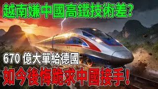 越南嫌中國高鐵技術差？670億白送德國被坑慘，現在哭著求中國回來修！ #越南高鐵 #中國高鐵 #中越關系 #基建狂魔 #德國制造 #越南經濟 #一帶一路