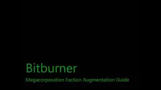 Megacorporation Faction Augmentation Guide | Bitburner - A programming-based incremental game