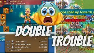 Lords Mobile - A7med9 Fighting BASE with FULL T5  and taking Rallies Leaderless with ONLY 8m Troops!