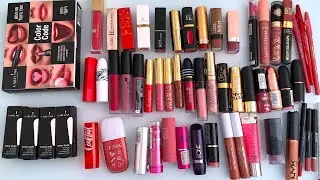 МОЯ КОЛЛЕКЦИЯ ПОМАД И БЛЕСКОВ ДЛЯ ГУБ 💄 МНОГО СВОТЧЕЙ!