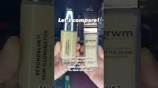 LET'S COMPARE! Lovely Causemetics VS GRWM Cosmetics ✨Glowy Primers✨ #beauty #makeup #swatches #fyp