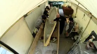 SAN JOSE STATE UNIVERSITY CONCRETE CANOE 2014. CASTING DAY  (Time lapse)