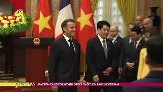 Macron Calls For World Order 'Based On Law' In Vietnam
