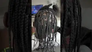 Very neat men's box braids