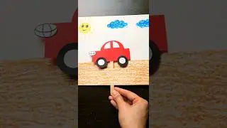 Moving Stick Car | Kids art craft tutorial