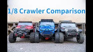 1/8 Crawler Comparison: Traction Hobby Cragsman Pro 1/8 Jeep Rubicon, Founder II and Yi kong YK4082