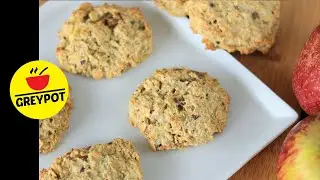 Apple Cinnamon Oats Cookies | Breakfast Cookies Recipe | No Butter Cookies