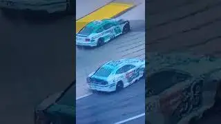 Daniel Suarez gets into the wall! #martinsvillespeedway #nascar