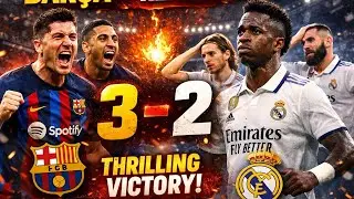 &ldquo;When it matters most&hellip; BAR&Ccedil;A SHOWS UP 💥 3&ndash;2&rdquo;