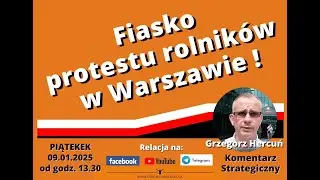 Fiasko protest&oacute;w rolnik&oacute;w. Umowa z Mercosur podpisana!  👉KOMENTARZ STRATEGICZNY:  Grzegorz Hercuń