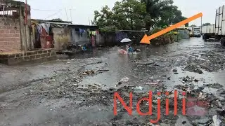 URGENT🚨 KINSHASA LA PLUIE CAUSE DES ACCIDENTS GRAVES DANS LA COMMUNE DE NDJILI. 