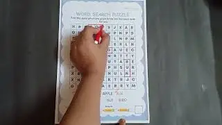 Senior kg Worksheet || Learn Word Search Puzzle || Find words in the puzzle & mark them