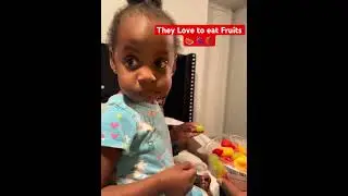 Fruit Babies#fruits #freshfruitseating #toddlers #parenting #happy #happiness #funnymoments #joyful