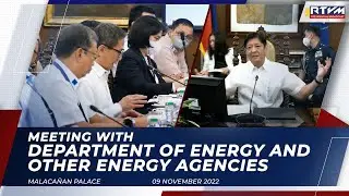 Meeting with Department of Energy and other Energy Agencies 11/9/2022