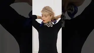 Краткое руководство: Как завязать шелковый шарф за 36 секунд - #SilkTowelArt #OOTD