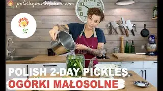 Polish pickles - OGÓRKI MAŁOSOLNE - ready in 2 days - how to make Polish food.