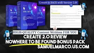 Creaite 2.0 Review & Bonus Offer - Watch Creaite 2.0 Review & Get NoWhere To Be Found Bonuses