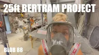 25ft BERTRAM PROJECT - blob 88 - making the coolest boat roof - part 3