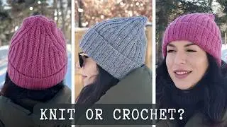Свяжите крючком уютную шапочку, которая всех обманет!