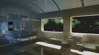 SPACE SHIP W ACTIVE MOVING WINDOW SCENE 1B
