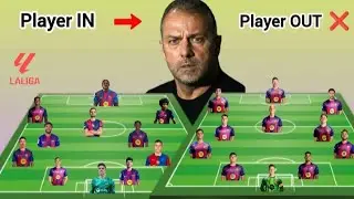 Barcelona Potential Line up ~ Player in Vs Player Out with January Transfer Targets Under Flick