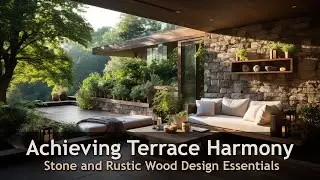 Harmonious Terrace Elements: Stone and Rustic Wood Fusion Ideas