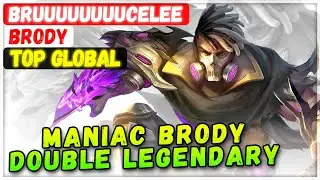 MANIAC BRODY DOUBLE LEGENDARY [ Top Global Brody ] BruuuuuuuuceLee - Mobile Legends Emblem Build