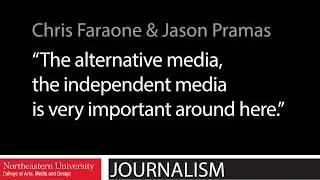 Chris Faraone & Jason Pramas of DigBoston at Pizza, Press & Politics 2020