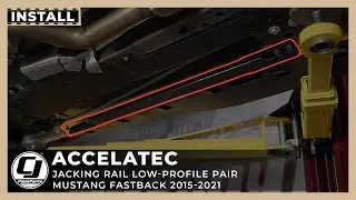 2015-2023 Mustang Install | Accelatec Low-Profile Jacking Rails