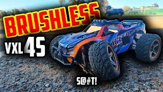 INSANE! Brushless 4S Traxxas VXL Wltoys 104009!