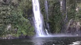 Anton Ponce at Milford waterfalls