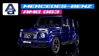 2019 Mercedes-Benz AMG G63 Brilliant Blue Metallic 1/18 Model Car by Autoart
