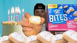 NEW!! Frosted Confetti Cake Pop Tart Bites REVIEW!!