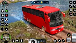 Offroad Tourist Coach Bus Driving Passengers Transporter Uphill Driver Simulator - Android Gameplay