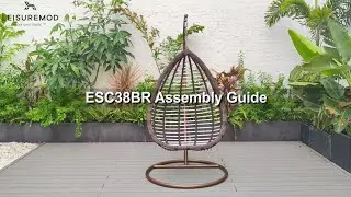 Wicker Egg Swing Chair | How to Assemble | Indoor Outdoor Hanging Chair