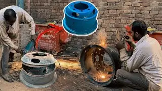 Spectacular Wheel Rim Repair || Watch How These Experts Transform a Broken Truck Wheel Rim Like New