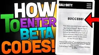 How to Redeem Black ops 4 Beta Codes! On IPhone & PC!